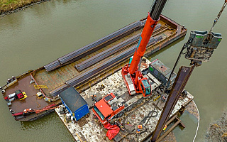 Sprawdzamy postęp prac na rzece Elbląg i przy budowie mostu w Nowakowie